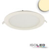 LED Downlight, 18W, rund, ultraflach, blendungsreduziert, weiß, warmweiß, CRI90