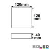 LED Deckenleuchte PRO weiß, 8W, eckig, 120x120mm, ColorSwitch 2700|3000|4000K, dimmbar
