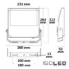 LED Fluter HEQ 100W, 110°, 5700K, IP66