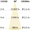 LED Fluter HEQ 100W, 30°, 5700K, IP66