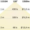 Deckenlampe Slim eckig weiß, 220x220mm, mit PIR-Bewegungssensor, 18W, Trafo integriert, warmweiß