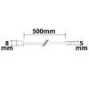 MiniAMP male-Stecker zu Kontakt-Kabelanschluss (max. 3A) K2-28 für 2-pol IP20 Stripes mit Breite 8mm