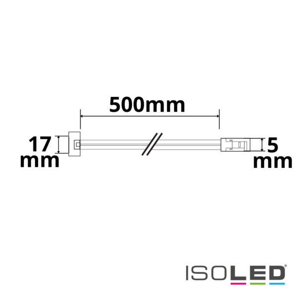 MiniAMP male-Stecker zu MR16/GU5.3 Fassung (max. 3A), 50cm