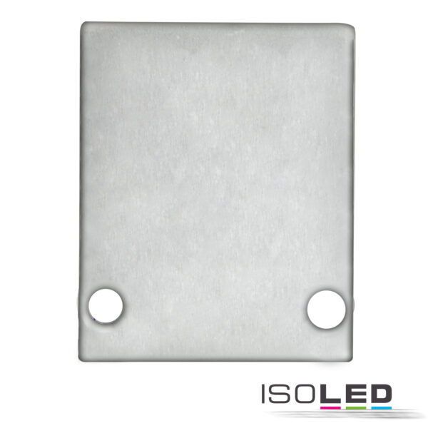 Endkappe EC89 Aluminium eloxiert für Profil HIDE SINGLE inkl. Schrauben