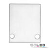 Endkappe EC89W Aluminium weiß RAL 9003 für Profil HIDE SINGLE inkl. Schrauben