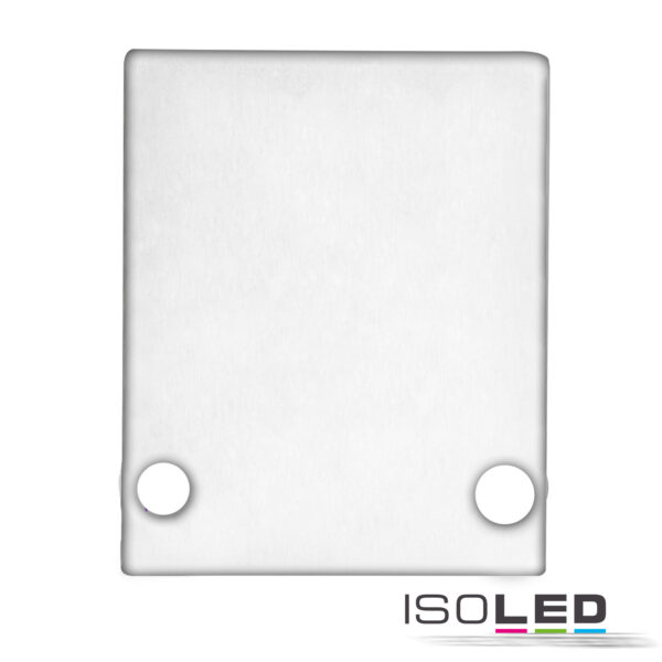 Endkappe EC89W Aluminium weiß RAL 9003 für Profil HIDE SINGLE inkl. Schrauben