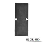 Endkappe EC90 Aluminium schwarz RAL 9005 für Profil HIDE DOUBLE inkl. Schrauben