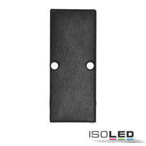 Endkappe EC90 Aluminium schwarz RAL 9005 für Profil HIDE DOUBLE inkl. Schrauben