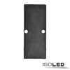 Endkappe EC90 Aluminium schwarz RAL 9005 für Profil HIDE DOUBLE inkl. Schrauben