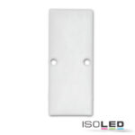 Endkappe EC90 Aluminium weiß RAL 9003 für Profil HIDE DOUBLE inkl. Schrauben