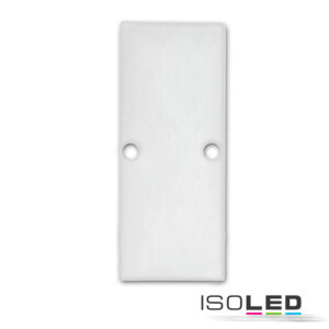 Endkappe EC90 Aluminium weiß RAL 9003 für Profil HIDE DOUBLE inkl. Schrauben