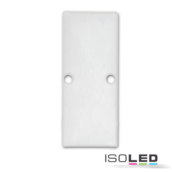 Endkappe EC90 Aluminium weiß RAL 9003 für Profil HIDE DOUBLE inkl. Schrauben