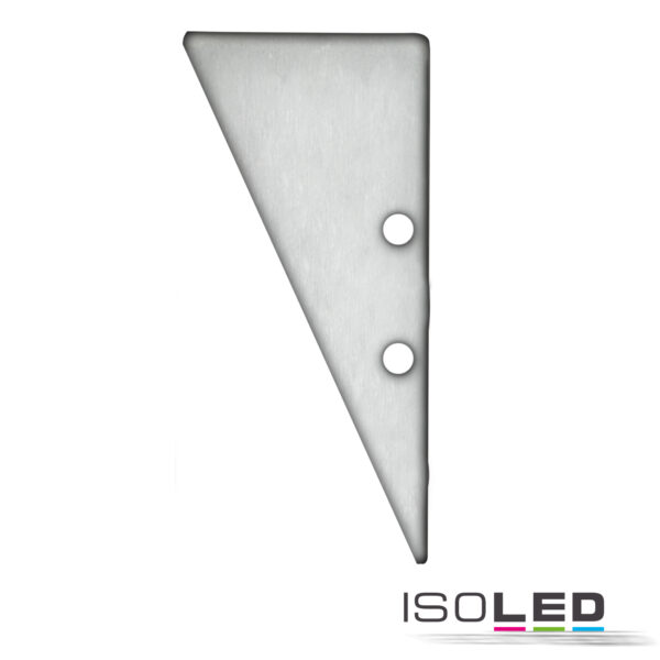 Endkappe EC91 Aluminium eloxiert für Profil HIDE TRIANGLE inkl. Schrauben