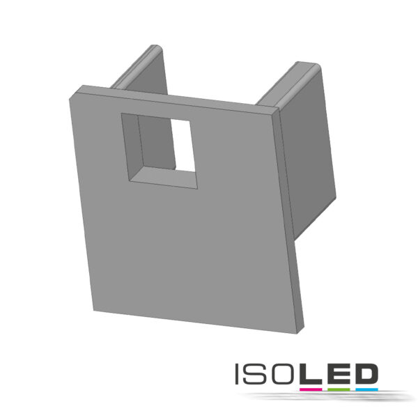 Endkappe EC221 für LED Fliesenprofil UP10, mit Kabeldurchführung