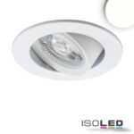 LED Einbauleuchte Slim68 MiniAMP weiß, rund, 8W, 24V DC, neutralweiß, dimmbar
