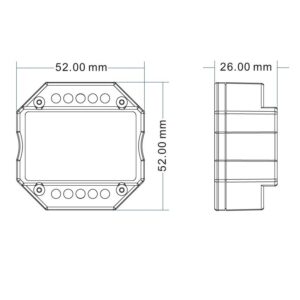 114892_skizze Sys-Pro Mesh Signal Repeater, max. 30m, 12-24V DC / 100-240V AC