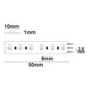 LED CRI918/940 Linear10 CCT Flexband, 24V DC, 10W ww + 10W nw, IP20, 5m Rolle, 240 LED/m