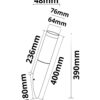 Wandleuchte anthrazit, IP44, 1x E27 Fassung, exkl. Leuchtmittel