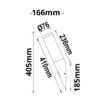 Wandleuchte anthrazit, PIR Bewegungssensor, IP44, 1x E27 Fassung, exkl. Leuchtmittel