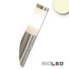 Wandleuchte Edelstahl, IP44, PIR Bewegungssensor, warmweiß, inkl. E27 LED Leuchtmittel 9W