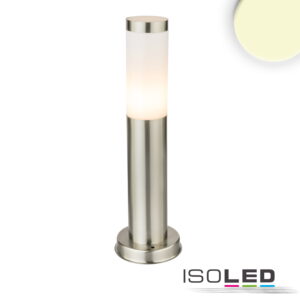 Pollerleuchte 450 Edelstahl, IP44, warmweiß, inkl. E27 LED Leuchtmittel 9W