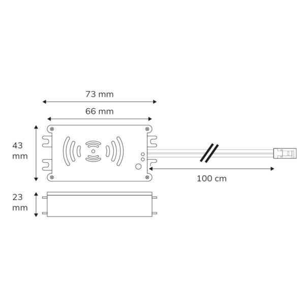 Sys-Pro Funk HF-Bewegungsmelder MiniAMP, 9-24V