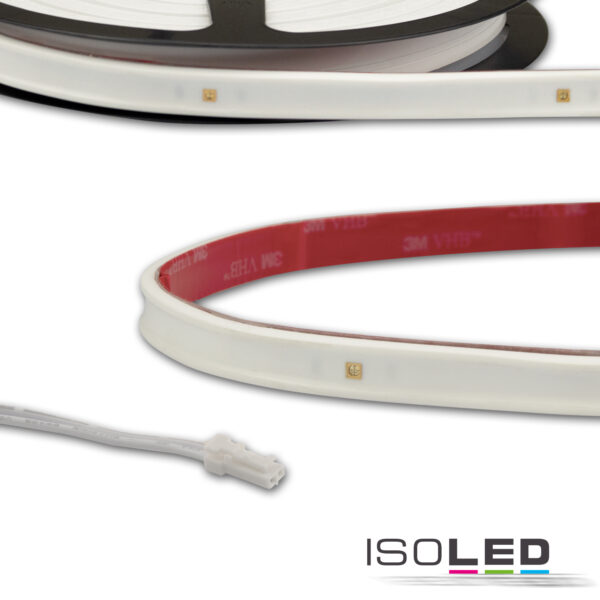 LED UV-C MiniAMP Flexband 270nm, 12V DC, 12W, IP54, 116cm, weiß, eins. Kabel + maleAMP, 24 LED/m