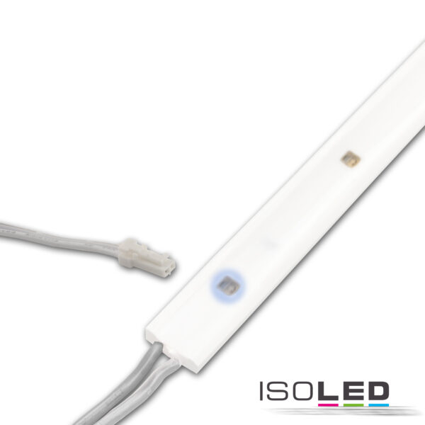 LED UV-C MiniAMP Flexband 270nm, 12V DC, 12W, IP54, 116cm, weiß, eins. Kabel + maleAMP, 24 LED/m