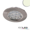 LED Möbeleinbaustrahler MiniAMP silber, 4W, 60°, 24V DC warmweiß 3000K, dimmbar