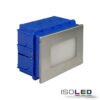LED Wandeinbauleuchte eckig, 2,5W, IP65, ColorSwitch 3000|4000|6000K, inkl. Einputzdose