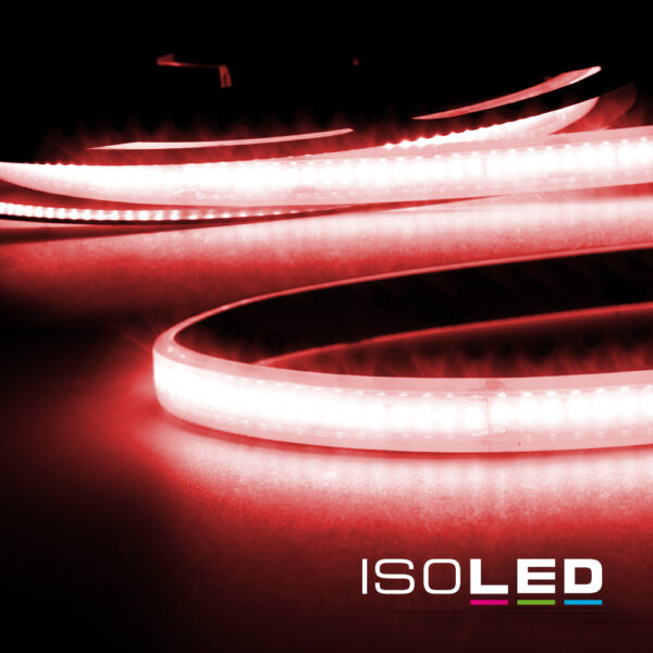 LED AQUA CRI9R Linear 48V Flexband, 8W, IP68, rot, 5m Rolle, 240 LED/m