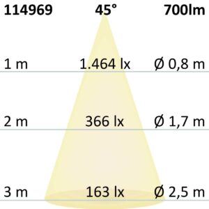 114969_2 LED Einbauleuchte Sunset Slim68 Alu, eckig, 9W, 1800-2800K, Dimm-to-warm