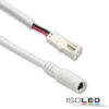 Adapter Rundstecker Female auf MiniAmp Female-Buchse, 10cm, 2-polig, weiß, max. 3A