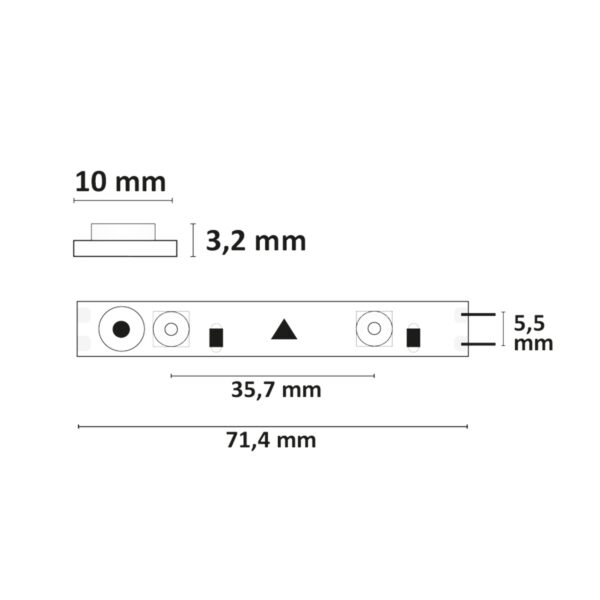 LED HEQ830 Flexband Linse 160°, 24V DC, 17W, IP20, 3000K, 5m Rolle, 28 LED/m