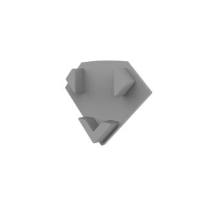 114955_2 Endkappe E206 für LED Fliesenprofil Inneneck, 1STK