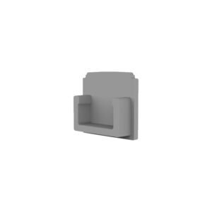 114957-2 Endkappe E208 für LED Trockenbau T-Profil 14, 1STK