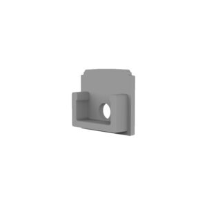 114958-2 Endkappe E209 für LED Trockenbau T-Profil 14, mit Kabeldurchführung, 1STK