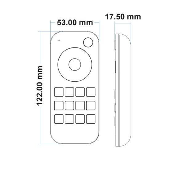Sys-Pro RGB+weißdynamische 4 Zonen Fernbedienung mit 2 Szenenspeicher