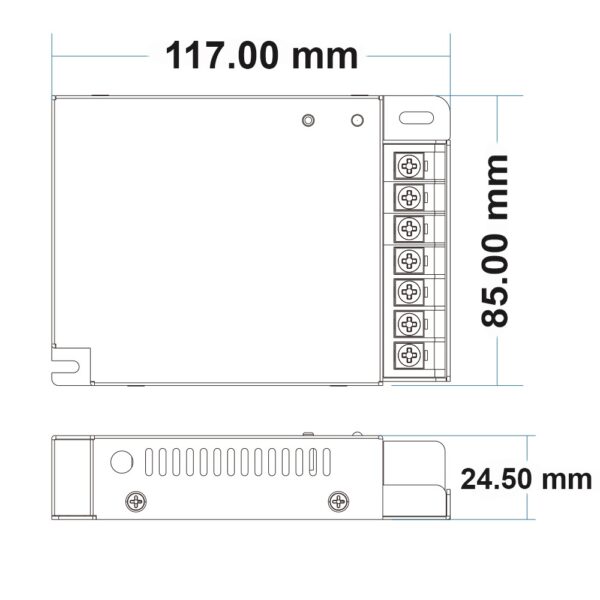 Sys-Pro Funk Mesh PWM-Dimmer, 1-4 Kanal, 12-24V DC 4x8A, 36-48V DC 4x5A