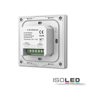 114462_2 Sys-Pro 1 Zone Einbau-Touch-Funk-Bedienung 1x0-10V Output, schwarz, 85-265V