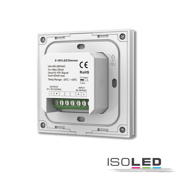 Sys-Pro 1 Zone Einbau-Touch-Funk-Bedienung 1x0-10V Output, schwarz, 85-265V