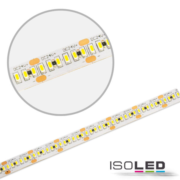 LED CRI940 MiniAMP Flexband, 24V DC, 12W, IP20, 4000K, 250cm, beids. 30cm Kabel + maleAMP, 300 LED/m