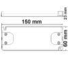 LED Trafo MiniAMP 12V/DC, 0-50W, 120cm Kabel mit Flachstecker, sekundär 2 female Buchsen