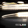 LED CRI930 MiniAMP Flexband, 12V DC, 12W, IP20, 3000K, 120cm, beids. 30cm Kabel + maleAMP, 300 LED/m
