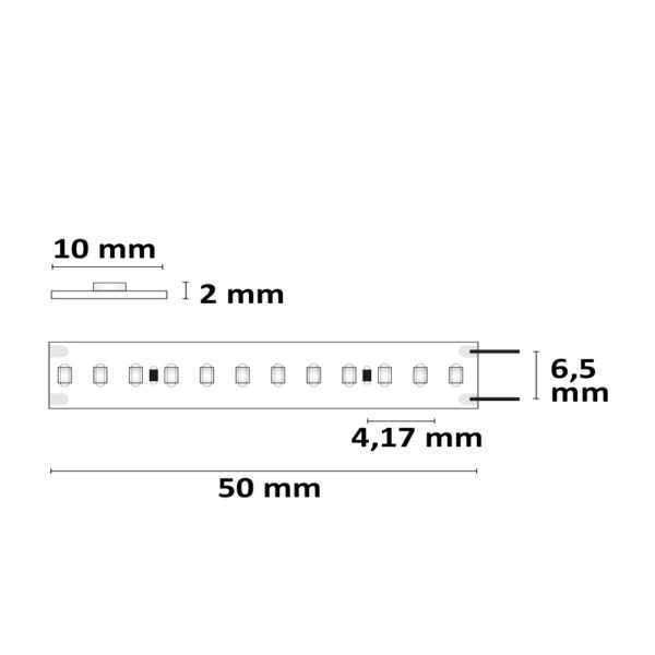 LED CRI930 Linear 48V Flexband, 8W, IP20, 3000K, 30m Rolle, 240 LED/m