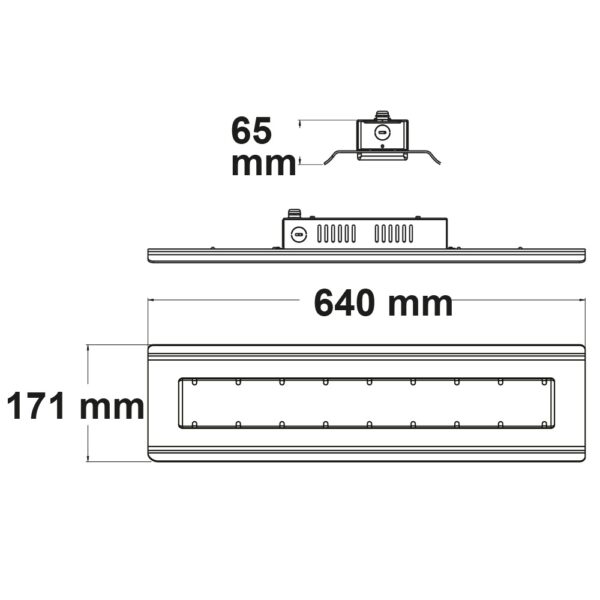 LED Hallenleuchte Linear SK 100W, 60°, IK10, IP65, 1-10V dimmbar, neutralweiß