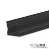 LED Aufbauprofil PURE12 S Aluminium schwarz RAL9005, 300cm