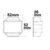 Sys-Pro Push/Funk Mesh Multi-PWM-Dimmer, 1 Kanal, 12-24V DC 6A, 36-48V DC 3A