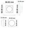 Sys-Pro Single Color 1 Zone Aufbau-Drehknopf-Fernbedienung mit Batterie