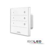 Sys-Pro Single Color 3 Zonen Einbau-Touch-Fernbedienung + DMX Output, weiß, 230V